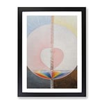 What A Human Being Is By Hilma Af Klint Classic Painting Framed Wall Art Print, Ready to Hang Picture for Living Room Bedroom Home Office Décor, Black A3 (34 x 46 cm)