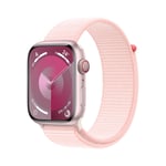 Apple Watch Series 9 GPS + Cellular - Aluminium Rose - Bracelet Boucle Sport - 45 mm