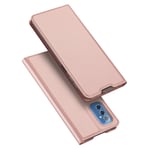 DUX DUCIS Skin Pro Faux Leather Flip Case for Samsung Galaxy M52 5G - Rose Gold