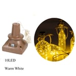 10/20 Led Wine Bottle Lamp Stopper Wire String Lights Warm White(10led)