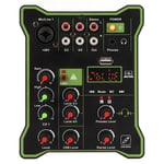 5-kanals DJ-mixer Professionell Bluetooth USB MP3 Stereo Ljudmixer Ljudkort för inspelning Fest KTV Scen