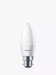 Philips 2.8W BC LED Candle Light Bulb, Frosted