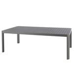 Table de jardin extensible Paradize en aluminium coloris graphite L.142/202 x l.142 x H.76 cm