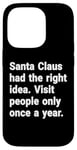 iPhone 14 Pro Santa had the right idea. Visit people only once a year Case