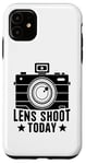 Coque pour iPhone 11 Objectif Shoot Aujourd'hui Photographie Caméra Photographe