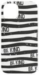 Coque pour iPhone 13 Striped Black And White Hand Drawn Be Kind Line Pattern