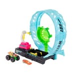 Hot Wheels Monster Trucks Coffret Défi Looping Ultime Phosphorescent,2 véhicules