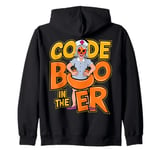 Code Boo In The Er Crew Ghost Boo-jee Nurse Halloween Zip Hoodie