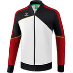 Erima Premium One 2.0 Veste de présentation Homme, Blanc/Noir/Rouge/Jaune, FR : L (Taille Fabricant : L)