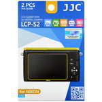 JJC LCP-S2 LCD Guard Film Camera Screen Display Protector for NIKON 1 S2