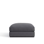 NO GA - Pavarotti Ottoman - Shadow Dark Grey 04 - NO GA Studio - Grå - Dun/Metall/Trä/Skum