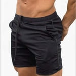 Walker Valentin Swimwear Solid Swimming Shorts Men Quick-drying Swim Trunks Breathable Swimwear Beach Short Board Surf Bathing Suit De Bain Homme Black, Size : XL