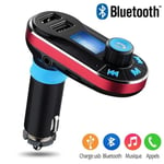 Kit Mains Libres Bluetooth Voiture Rouge Pour Samsung Galaxy S7, Galaxy S7 Edge, Galaxy S6 Edge, Galaxy Note 7