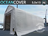 Tälthall Oceancover Båttält 5,5x15x4,1x5,3m, PE, Vit