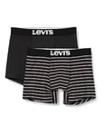 Levi's Boxer sous-vêtement, Noir, M (Lot de 2) Homme