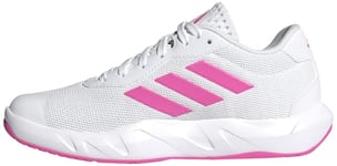 adidas Women's Amplimove Trainer Shoes Non-Football Low, Cloud White/Lucid Pink/Grey, 3.5 UK