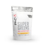 PhD Nutrition | Super Greens Powder Blend Daily Nutrient Boost | Mango | 300g