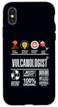 iPhone X/XS Vulcanologist Job Definition Skills Coffee Wine Sarcasm Case