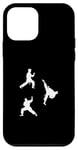 Coque pour iPhone 12 mini Silhouettes de combattant de taekwondo Silhouette Taekwondo