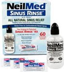 NeilMed Sinus Rinse Original Kit, Squeeze Bottle + 60 Sachets 