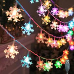 Snöstjärnelampor String Led Festoon Light Usb Plug Julgran Ljus Estetisk Rum Dekoration Bröllopsfest Nyårsdekor 6m 40leds