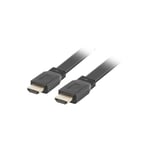 Lanberg - Kabel CA-HDMI-21CU-0010-BK (hdmi m - hdmi m, 1 m, kolor czarny) (CA-HDMI-21CU-0010-BK) - Cable - Digital/Display/Video