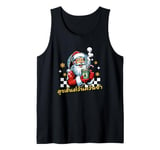 Merry Christmas In Thai Suk San Wan Christmas Tank Top