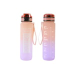 I-Drink - Tritan Bottle - 1000 ml. orange and lilac - (ID2125)