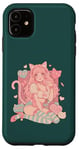 Coque pour iPhone 11 Anime Cat Girl Manga Hearts Kawaii Cute Holiday Valentines