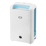 EcoAir DD1 Simple Blue MK3 Desiccant Dehumidifier | Rotary Dial | 7.5 L/Day | Quiet 34dBA | Anti Bacterial Filter | Laundry | 6Kg | Home Garage Basement Boat