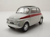 Fiat 500 1960 Blanc Rouge Maquette de Voiture 1:24 Whitebox