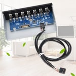 USB Hub Box Panel 7 Port USB 2.0 Lossless Data Transmission USB Hub Drive Panel