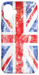 iPhone 16 Plus Grunge British Flag Art. The Union Jack Case