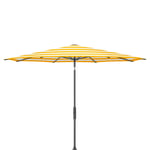 Glatz, Twist parasoll 330 cm anthracite Kat.5 624 Yellow Stripe