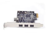 Carte contrôleur PCIE Combo 3x 1394b + 1x 1394a Firewire, carte contrôleur pci-express, 1394 carte TI, jeu de puces XI02213, WINDOWS 8 / 7 / MAC OS Nipseyteko