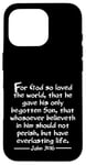 iPhone 16 Pro John 3:16 Whole Verse King James Bible For God So Loved KJV Case