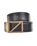 Ceinture d'aiguille ceinture réversible cuir ITALIE homme noir BOXBX8505F TDN...