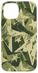 Coque pour iPhone 14 Camouflage vert camouflage étoiles militaire armée