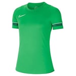 Nike Women's Academy 21 Training Top Women's Jersey, Womens, Women's Jersey, CV2627-362, Lt Green Spark/White/Pine Green/White, S