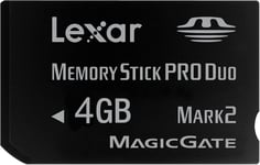 Carte Mémoire Memory Stick 4 Go Pro Duo Gaming Edition Noir Mark 2 Lmspd4Gbgbeu