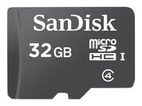 SanDisk - Carte mémoire flash - 32 Go - Class 4 - micro SDHC - noir