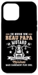 Coque pour iPhone 12 Pro Max Motard Beau Papa Moto Humour idée Cadeau Motorcycle Retraite