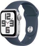 Apple Watch SE 2nd Gen 40mm GPS (Silver Alu/Storm blue sportband S/M)