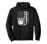 Baseball Abuela America Flag Vintage Christmas Xmas Pullover Hoodie