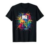 Colorful Paint Splash Card Reader Machine Art Graphic T-Shirt