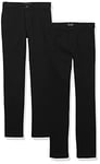 The Children's Place Girls' Skinny Dress Pants, Pack of Two, BLACK, 5