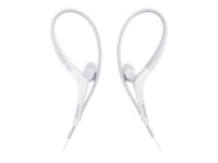 Sony MDR-AS410AP - Sport - écouteurs avec micro - intra-auriculaire - montage sur l'oreille - filaire - jack 3,5mm - blanc
