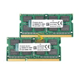 Kingston 2x 8GB 2RX8 PC3-10600S DDR3 1333Mhz 204Pin SODIMM Laptop Memory RAM !!X