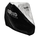 Oxford Aquatex double housse de protection pour vélos- Noir (Noir/argent)-200x 80x 110 cm