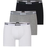 BOSS Kalsonger 3P Cotton Stretch Boxer Brief Long Flerfärgad bomull XX-Large Herr